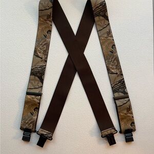 Realtree Camo and Dark Brown Suspenders